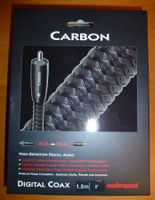 High End Audioquest CARBON 1.5m Digital Coax Kabel NEU