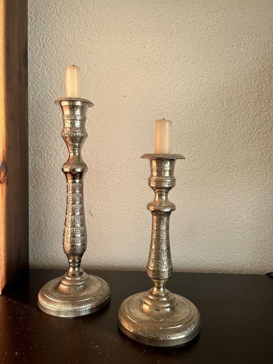 Paire De Chandeliers Argent 830 Hans Jensen – Design Danois 1950