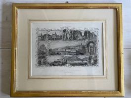 Stahlstich "Souvenir von Solothurn (Soleure)" (um 1860)
