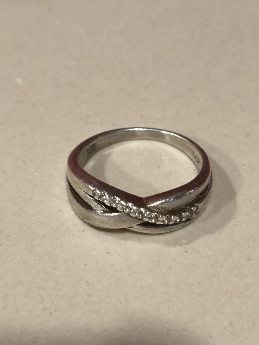 Anelli: Silberring mit Zirkonia Steinen gebraucht – Usato da Belp venduto da kie_8tzq