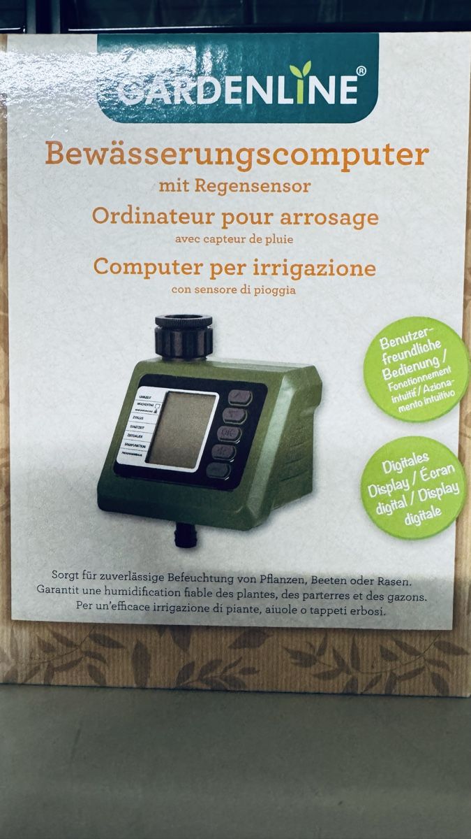 Robinetterie: GARDENLINE Bewässerungscomputer mit Regensensor neu – Neuf avec emballage d'origine à Merlischachen par stru13