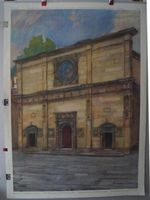 Schulwandbild Baustil Lehrtafel Renaissance