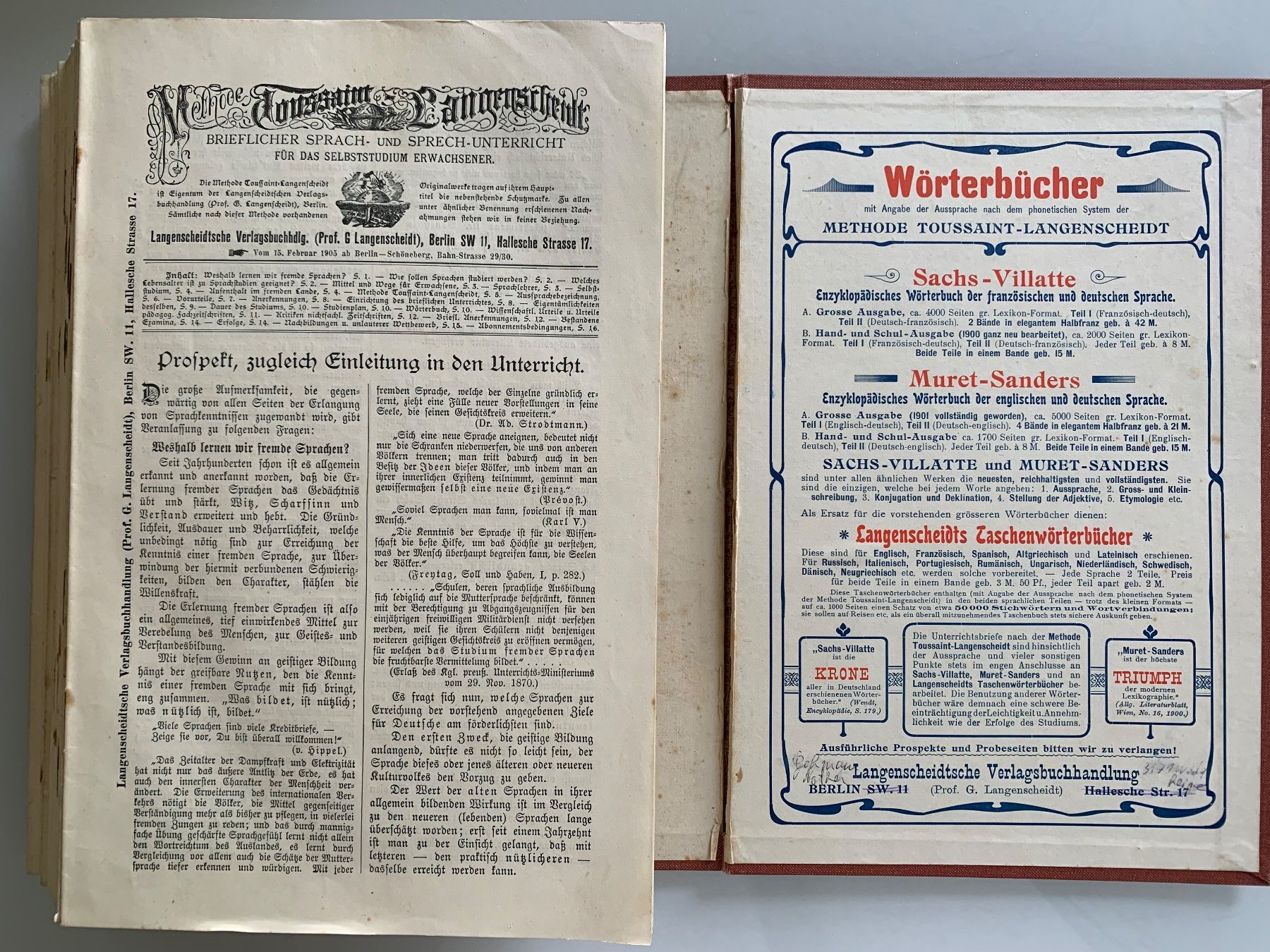 Libri: Original-Methode Toussaint Langenscheidt: Englisch. I und II – Usato da Basel venduto da SusaSandig 4