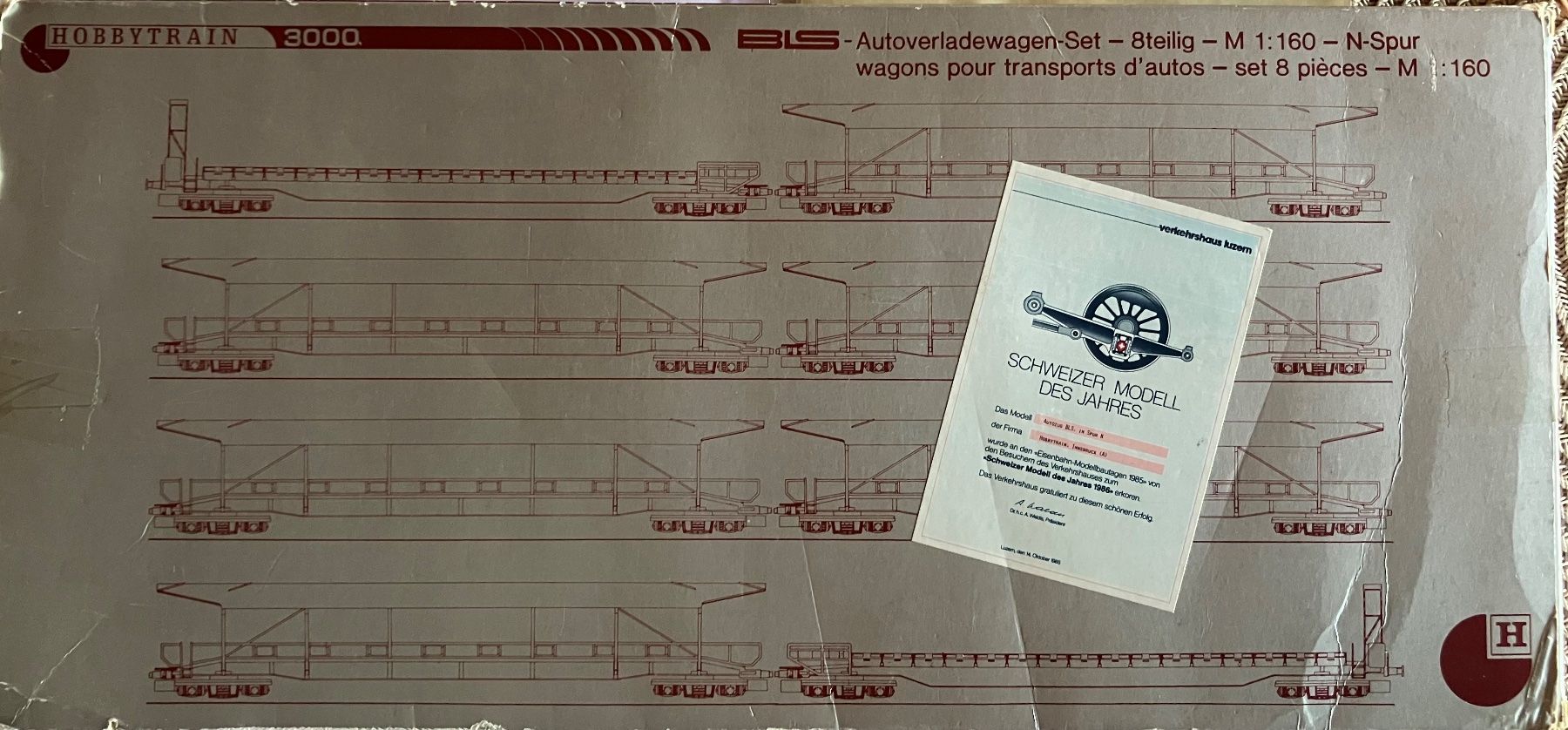 Hobbytrain Modelleisenbahnen: Hobbytrain Set wagons transport de voitures des BLS – Neu (gemäss Beschreibung) aus Dompierre VD von immorentes 8