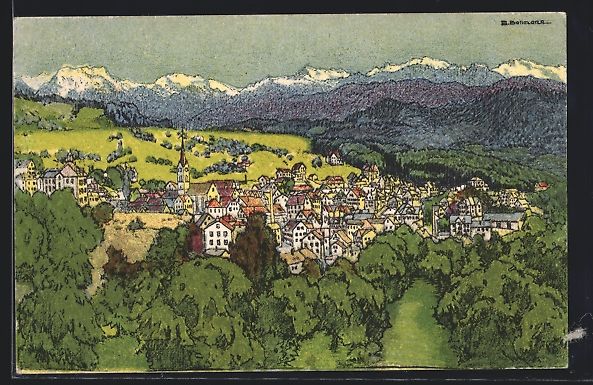 Cartes postales: sign. E. Bollmann: Wald, Blick gegen S – D'occasion à Berlin par bartko-reher