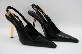 SAINT LAURENT Slingback Pumps Lee 110 aus Leder (5082)