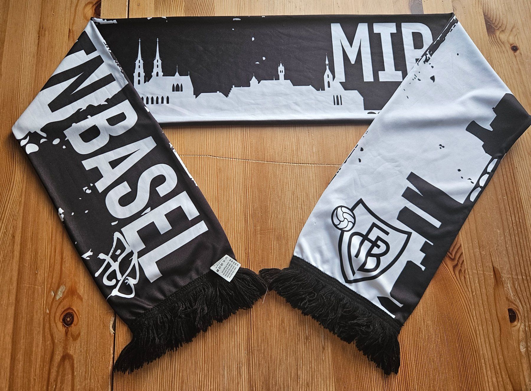 Foulard & Sciarpe: FC Basel Fan Schal MIR SIN BASEL FCB – Usato da Hägglingen venduto da United-Village-Trade