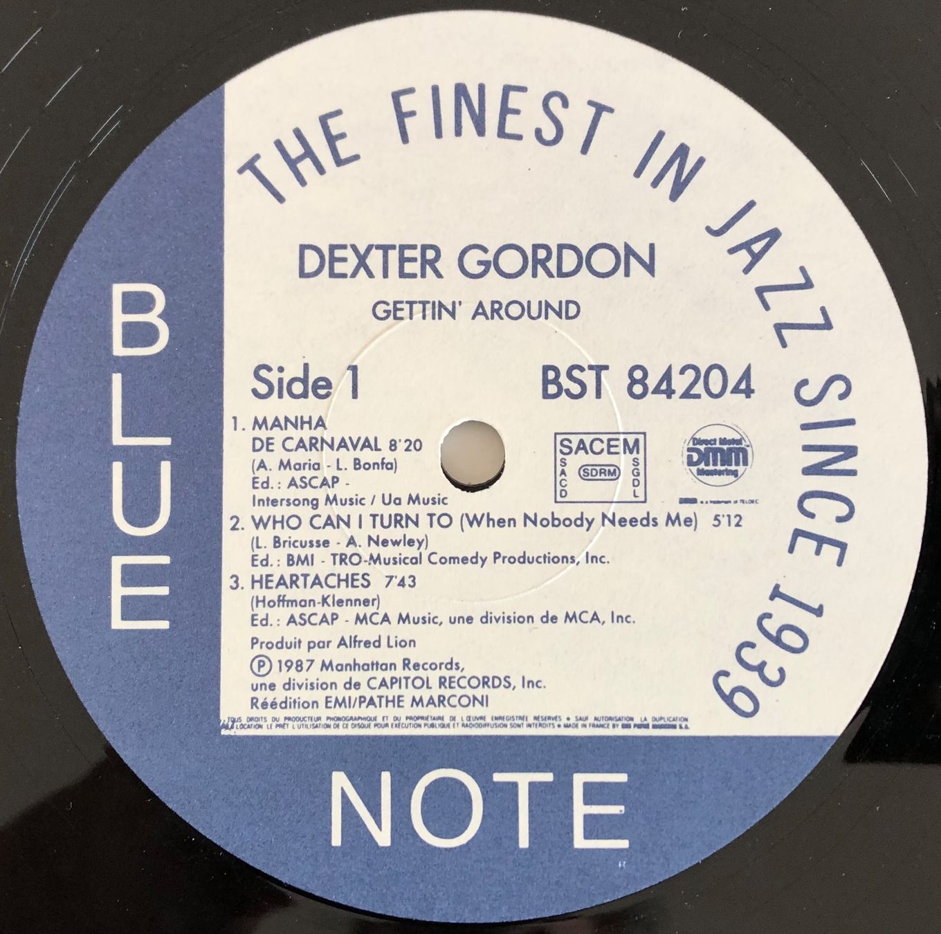 Dischi in vinile: DEXTER GORDON - GETTIN' AROUND – Usato da Poliez-Pittet venduto da Newtown-Records 2