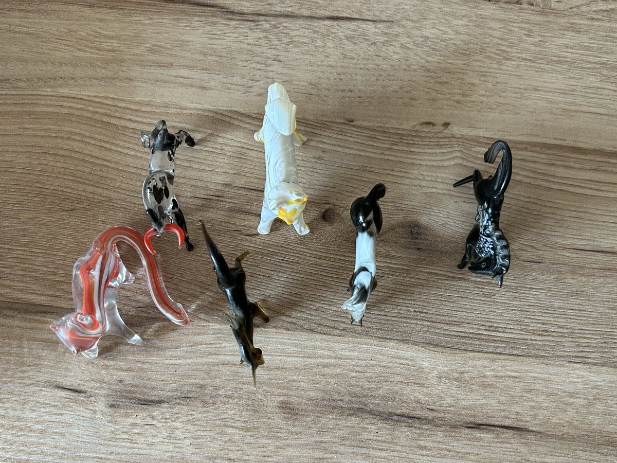 Figuren: 6 Glas-Tierfiguren handgemacht – Neu (gemäss Beschreibung) aus möhlin von Caja1 4