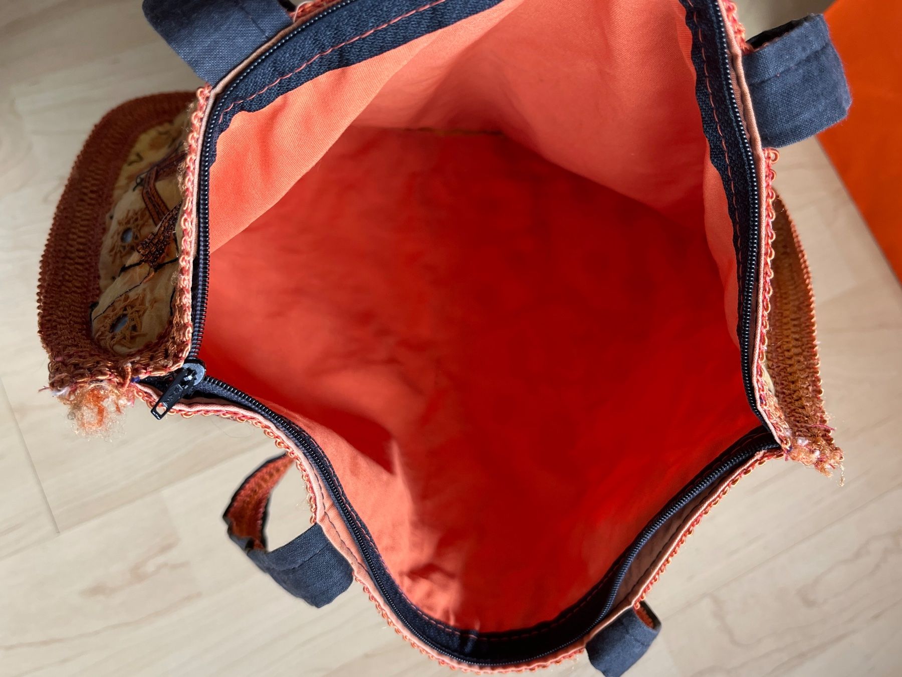 Borse da donna: Handbestickte Stofftasche mit Spiegeln – Usato da Zürich venduto da Gurkis 4