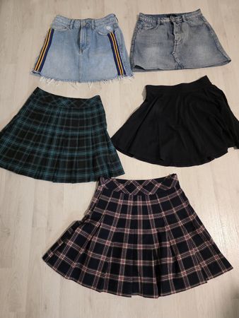 Damen-Rock Set 5 Mini Röcke verschiedene Designs Gr. 34-36