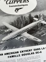 Douglas Flugzeuge - 4 alte Werbungen / Réclames 1949/52