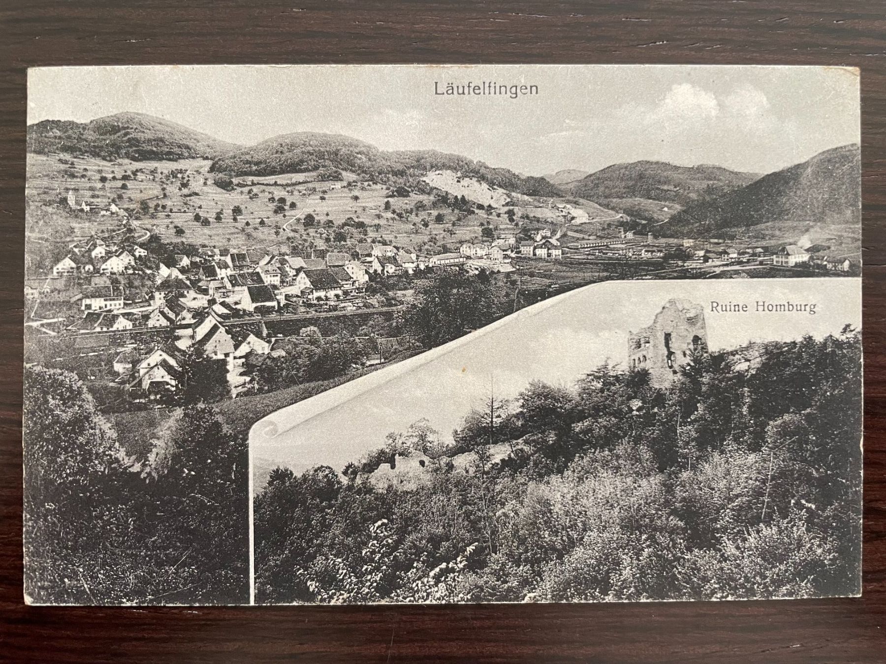 Cartoline postali: LÄUFELFINGEN 2 Bild, Ruine Homburg – Usato da Wald ZH venduto da TLILEF