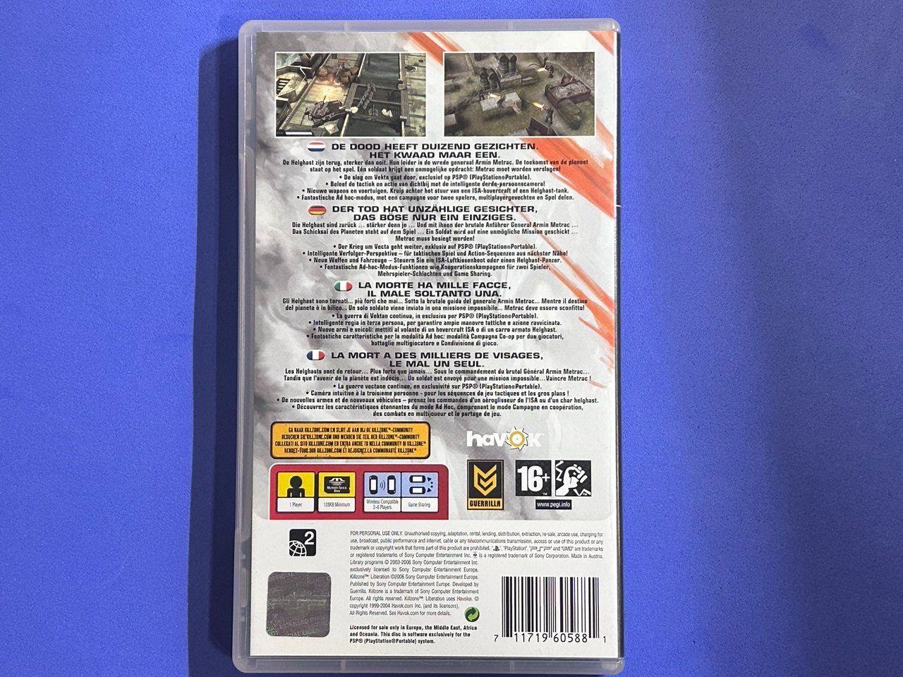 Sony Giochi: Killzone: Liberation per PlayStation Portable – Usato da Giubiasco venduto da LorisVale 1