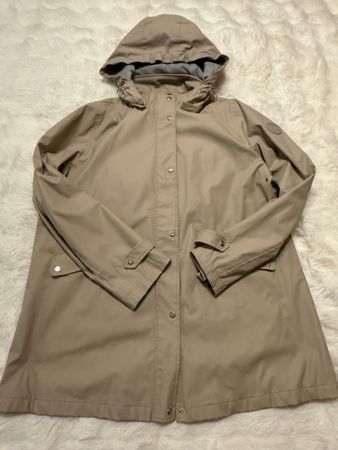 veste imperméable ralph lauren beige à capuche