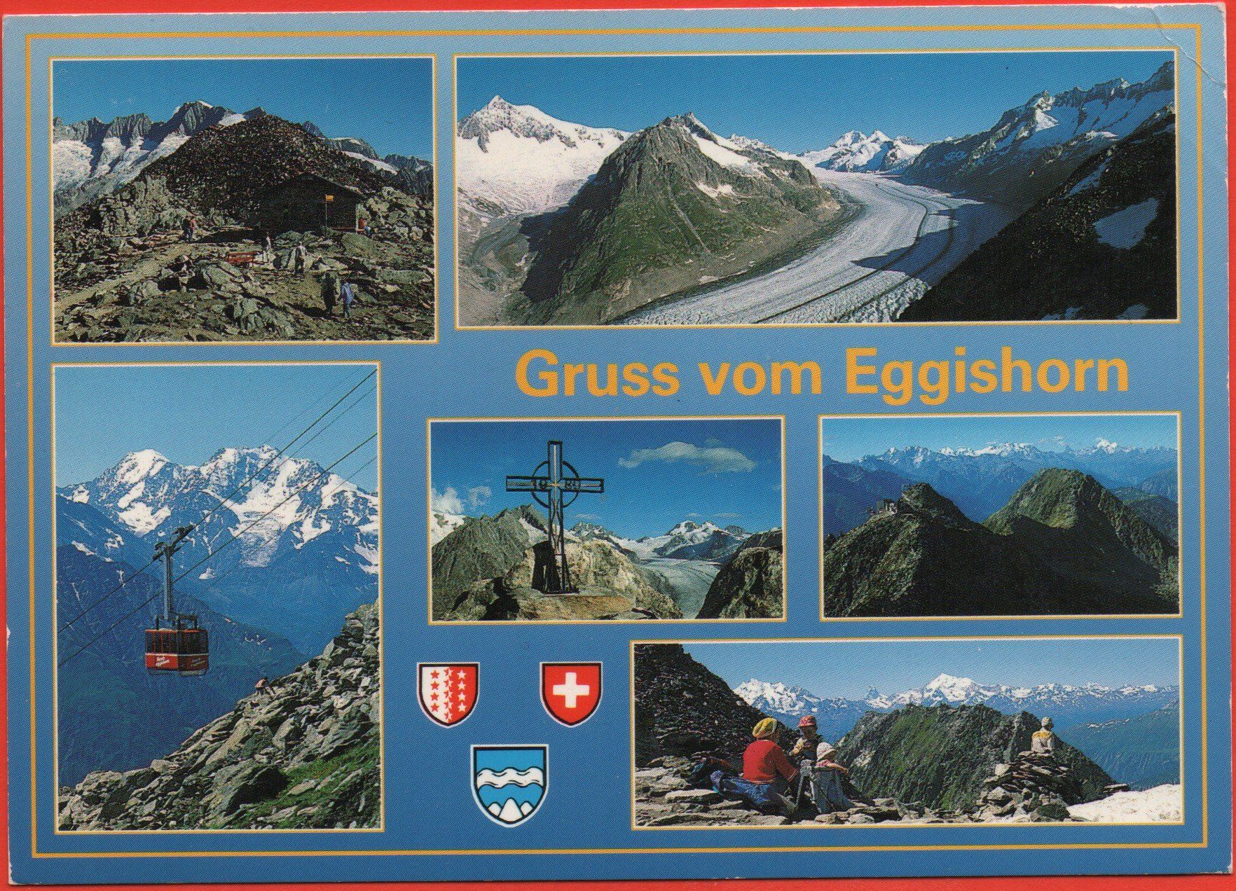 Cartoline postali: FIESCH Gruss vom Eggishorn – Usato da Jona venduto da philajona