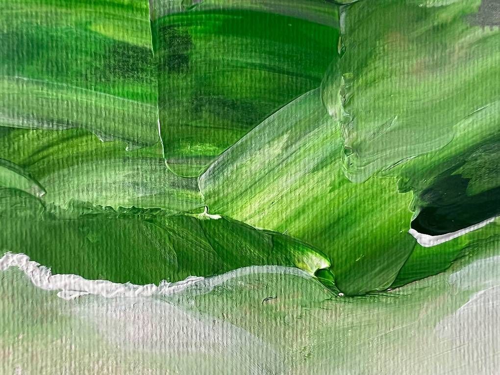 Dipinti: Acrylbild 20x60cm grün – Nuovo e nell'imballaggio originale da Urdorf venduto da manuela4 2