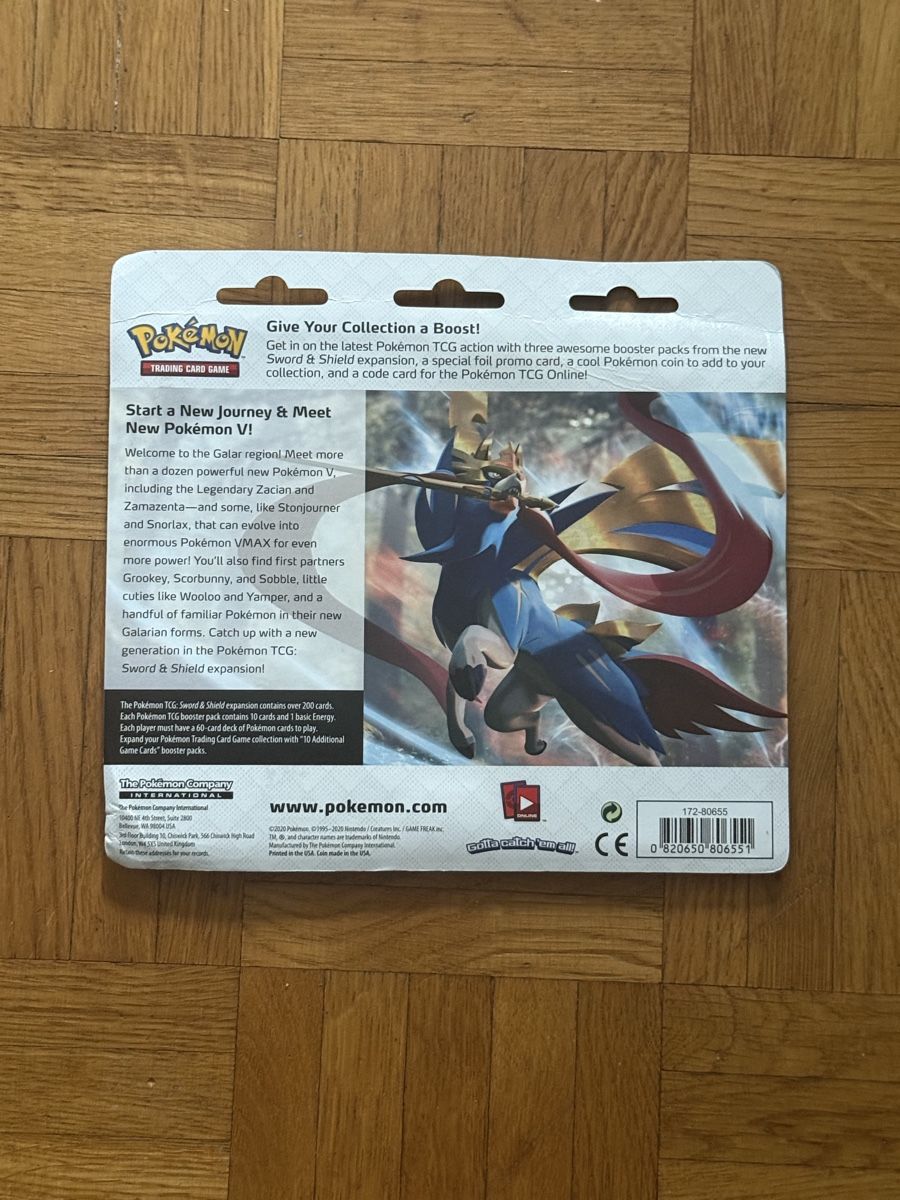 Pokémon Cartes à collectionner: Sword and Shield blister 3 pack ENG – Neuf avec emballage d'origine à Thônex par retrolovech 1