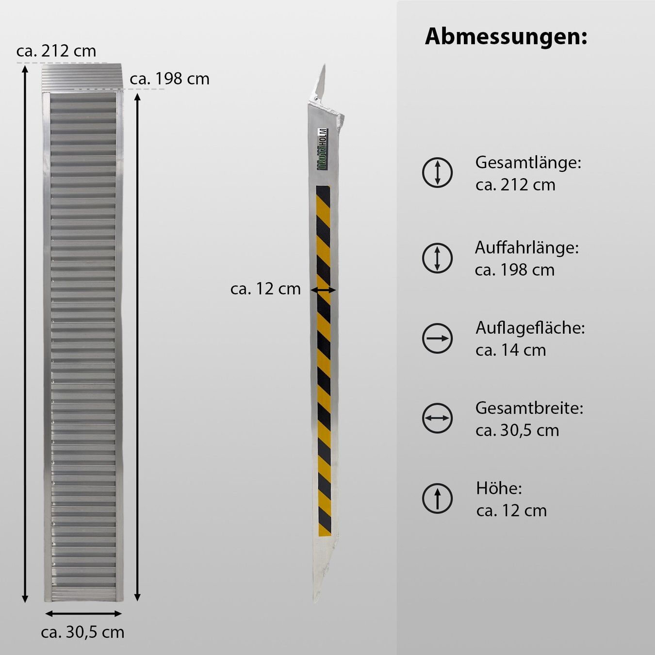 Auffahrrampen: 2x Auffahrrampe Verladerampe 212cm Alu Tragkraft 3800kg – Neu und originalverpackt aus Wallenwil von toesstal-vertrieb 3