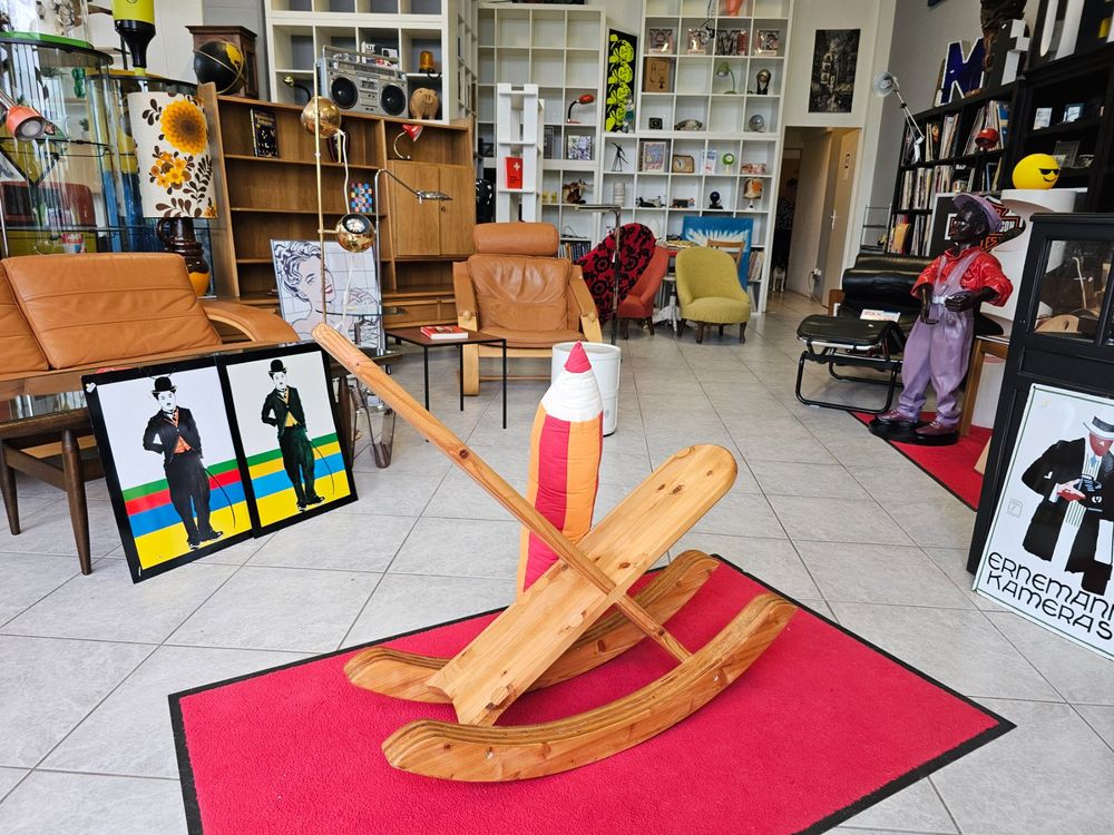 Boorbin Schaukelstuhl Bunt - Mit Fußhocker Und Lendenkissen Für Maximalen Komfort