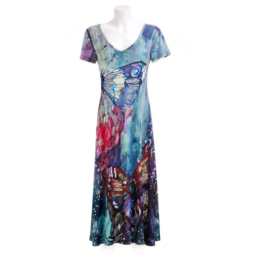 Robes: Kleid Schmetterling Gr. S Maxikleid – Neuf (Voir description) à Füllinsdorf par Sunnebliemli7