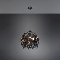 Pendelleuchte, Blätter-Look, 38 cm Ø
