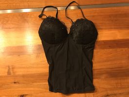 Schwarzes Corsage von Beldona, Grösse 80B