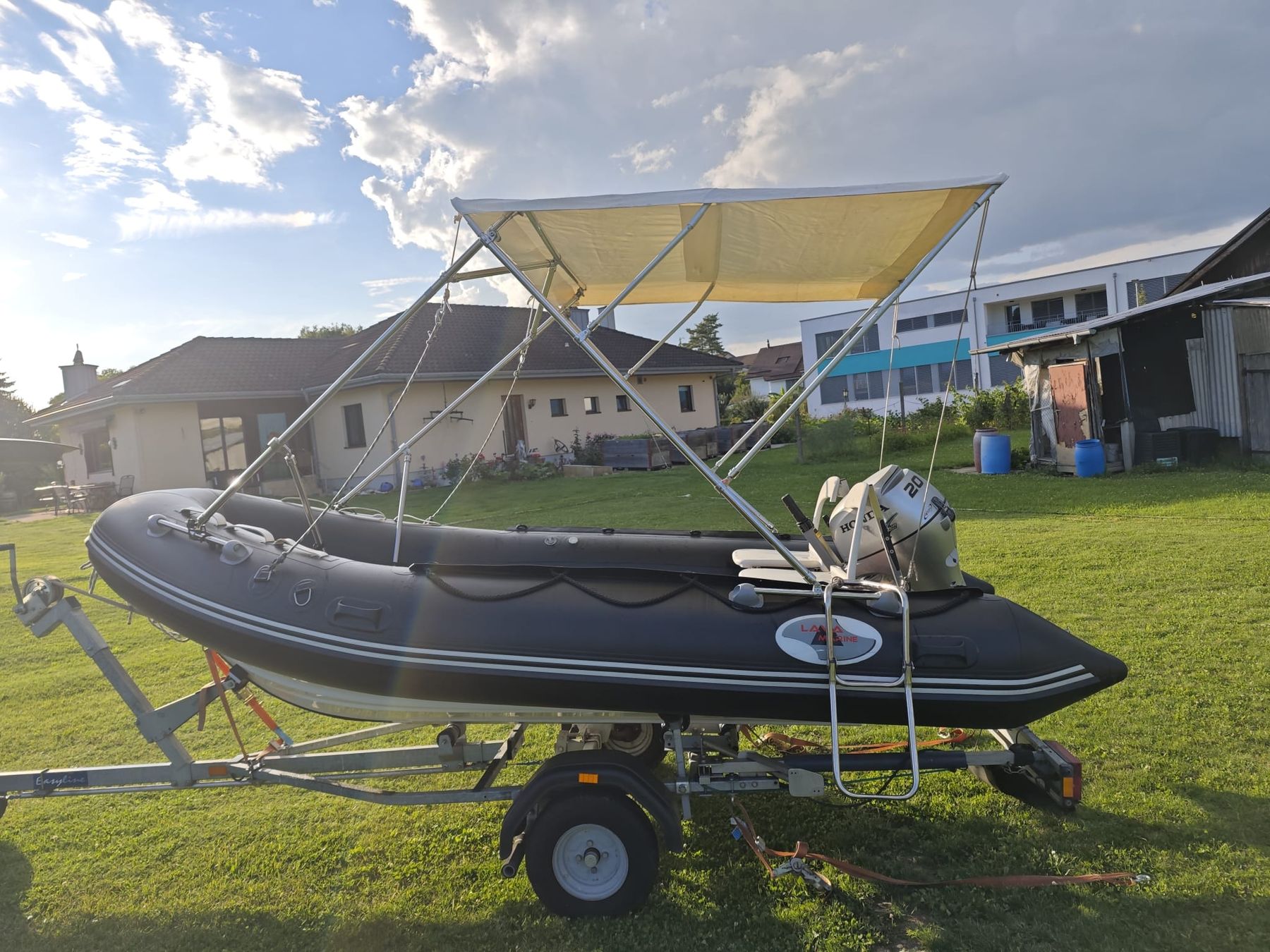 Honda Boote: Festrumpf-Schlauchboot 20Ps Bodeseezulassung + Trailer – Gebraucht aus Kleinandelfingen von jessi2209 4