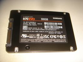 1 stück 500gb ssd. Samsung 870 EVO. Getestet. Siehe Details