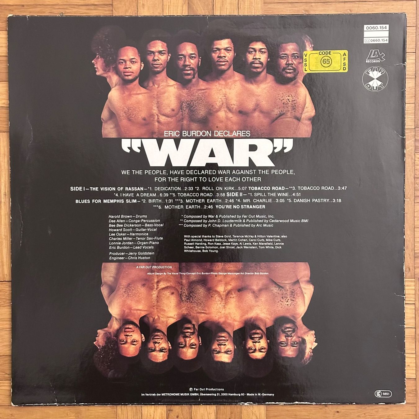 Dischi in vinile: LP - Eric Burdon & War – Eric Burdon Declares "War" – Usato da Breganzona venduto da Onairda75 1