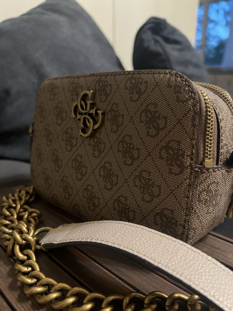 Guess Borse da donna: GUESS Handtasche braun Logoprint🤎 – Usato da Volketswil venduto da bounty_5 3
