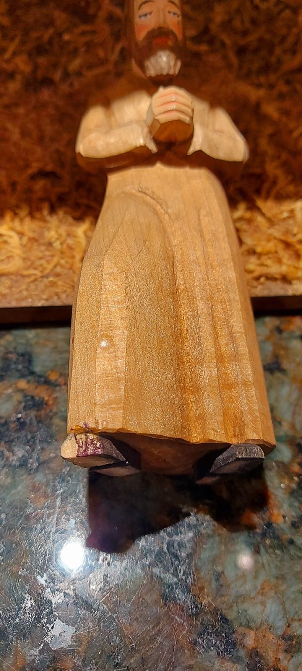 Statuette: Krippenfigur Josef, Weihnachten, Handarbeit Huggler – Usato da Männedorf venduto da Spargeluno 4