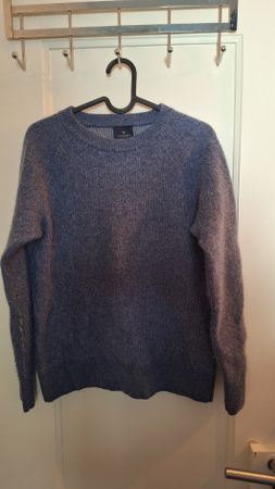 Cashmere/Merino Wolle Pullover blau