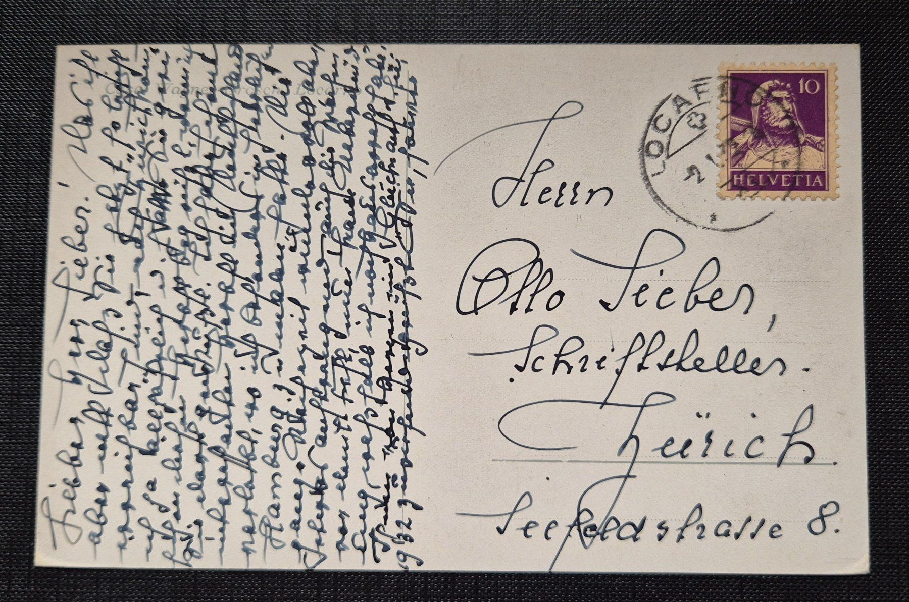 Cartoline postali: Casa Wagner-Grosch Locarno 1932 – Usato da Zürich venduto da brinkosos 1