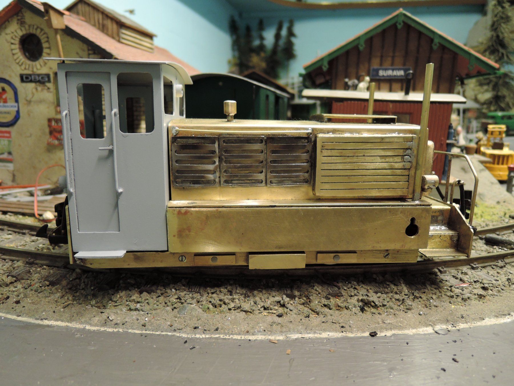 Modelleisenbahnen: RhB Lok (Traktor) Eigenbau aus Messing – Gebraucht aus Magden von dbglgb 5