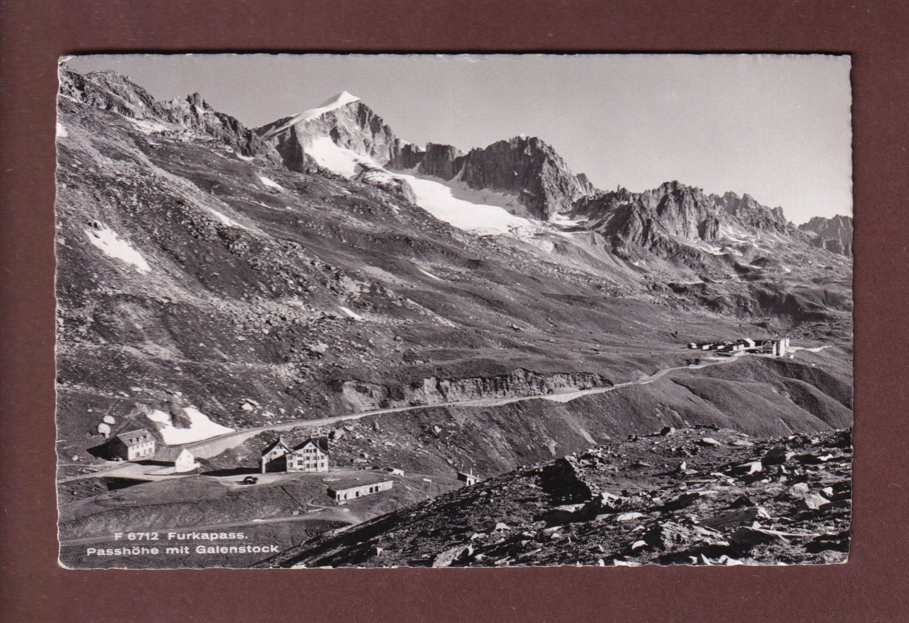 Ansichtskarten: FURKAPASS - Passhöhe - 1955 – Gebraucht aus Pully von nicecards-shop