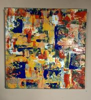 Gemälde " Tanz der Farben" handmade 50×50×4