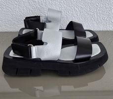 Sandale Homer's 36 schwarz/Silber Leder