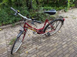 Vélo dame US BIKE rouge taille M bon état