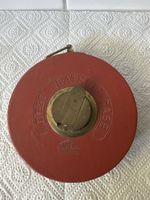 Massband/Rollbandmass, Lederetui, 15m, Vintage Zustand!