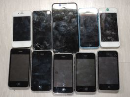 Lot de 10 iPhones 3 4 5 6