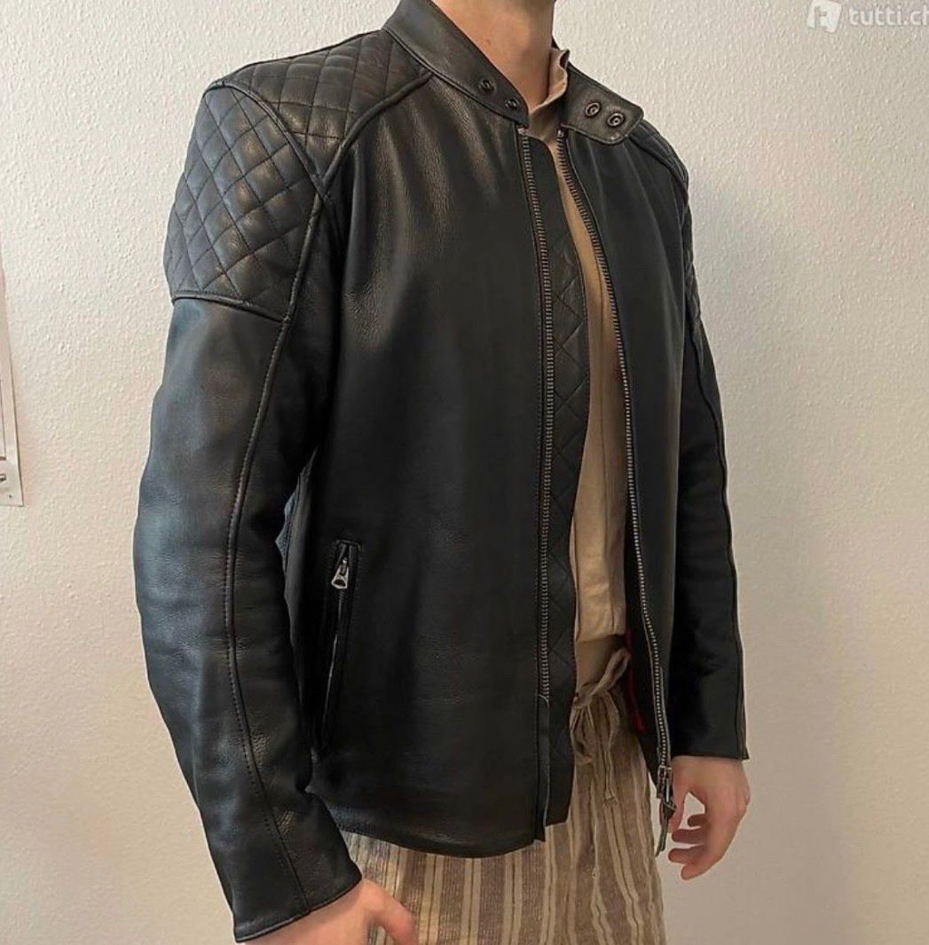 Triumph Giacche: Triumph BRADDAN BLACK Lederjacke mit Protektoren – Usato da Zürich venduto da ine_h9f2 3