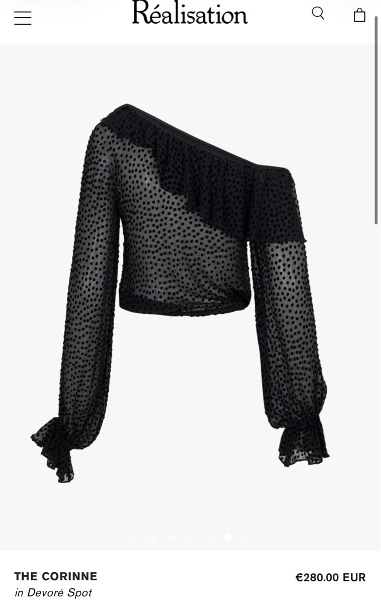 Camicette: Realisation Bluse/ Top Schwarz S, Neu – Nuovo e nell'imballaggio originale da Gümligen venduto da kleiderschrankbe6 5