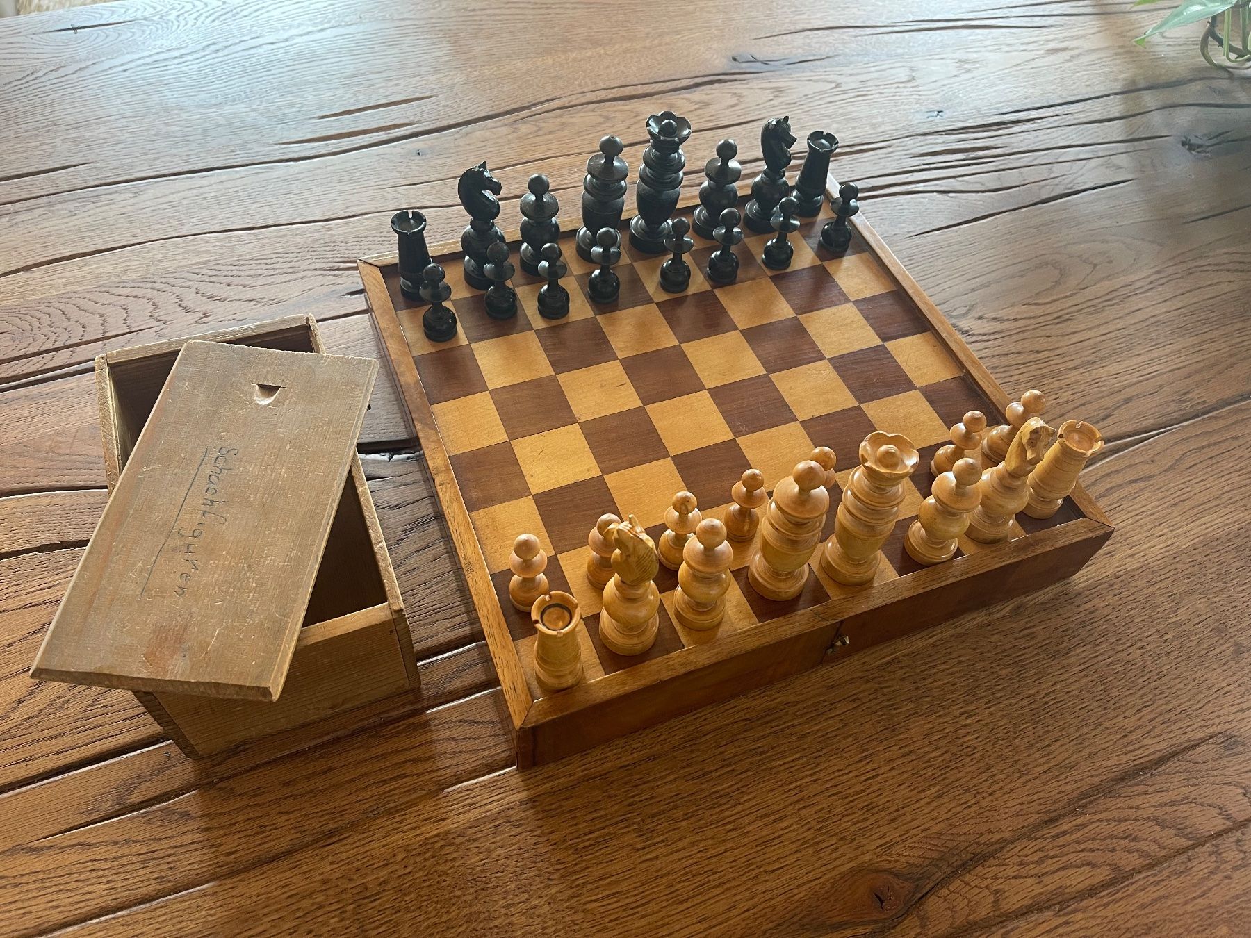 Giochi: Wunderschönes Schachbrett Mühle Backgammon 1850-1900 – Usato da Zuerich venduto da Dorsi 3