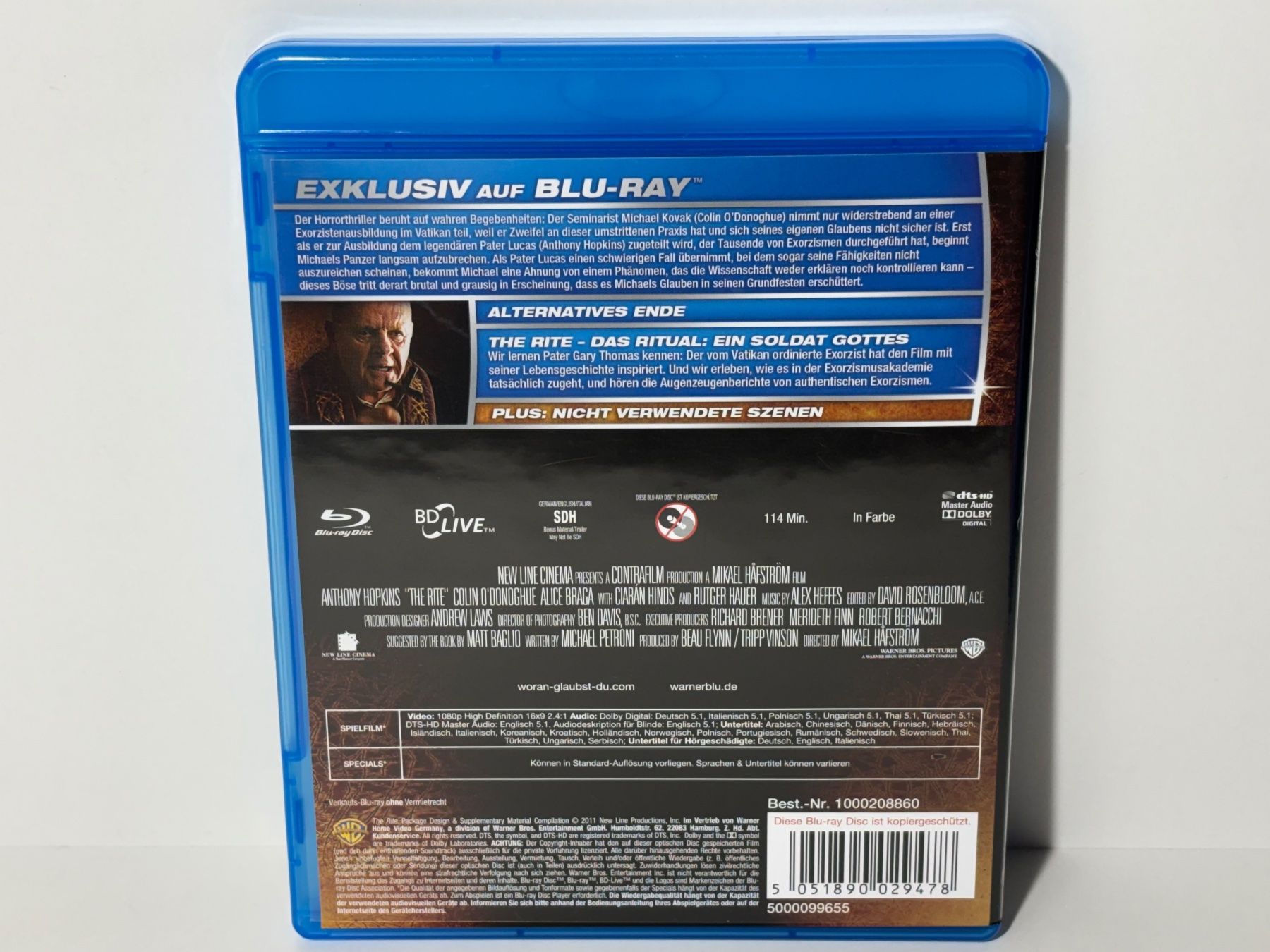 Tutti i DVDs: The Rite - Das Ritual Blu Ray – Usato da Wilderswil venduto da Sstriker 1