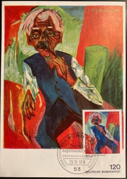 Tutti i francobolli: BRD, Deutscher Expressionismus (1974), 6 Postkarten – Usato da Hermetschwil-Staff venduto da sta_6fjv 5