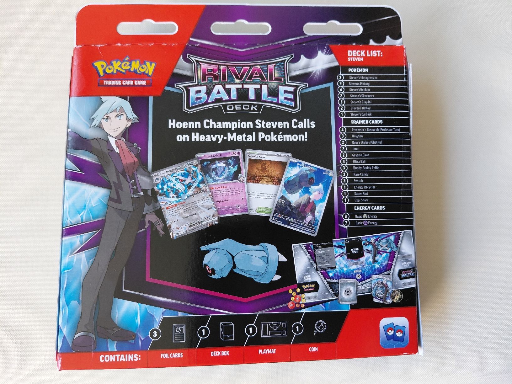 Pokémon Carte collezionabili: Pokemon Rival Battle Deck Steven Metang  – Nuovo (secondo la descrizione) da Walenstadt venduto da emynmuil1 2