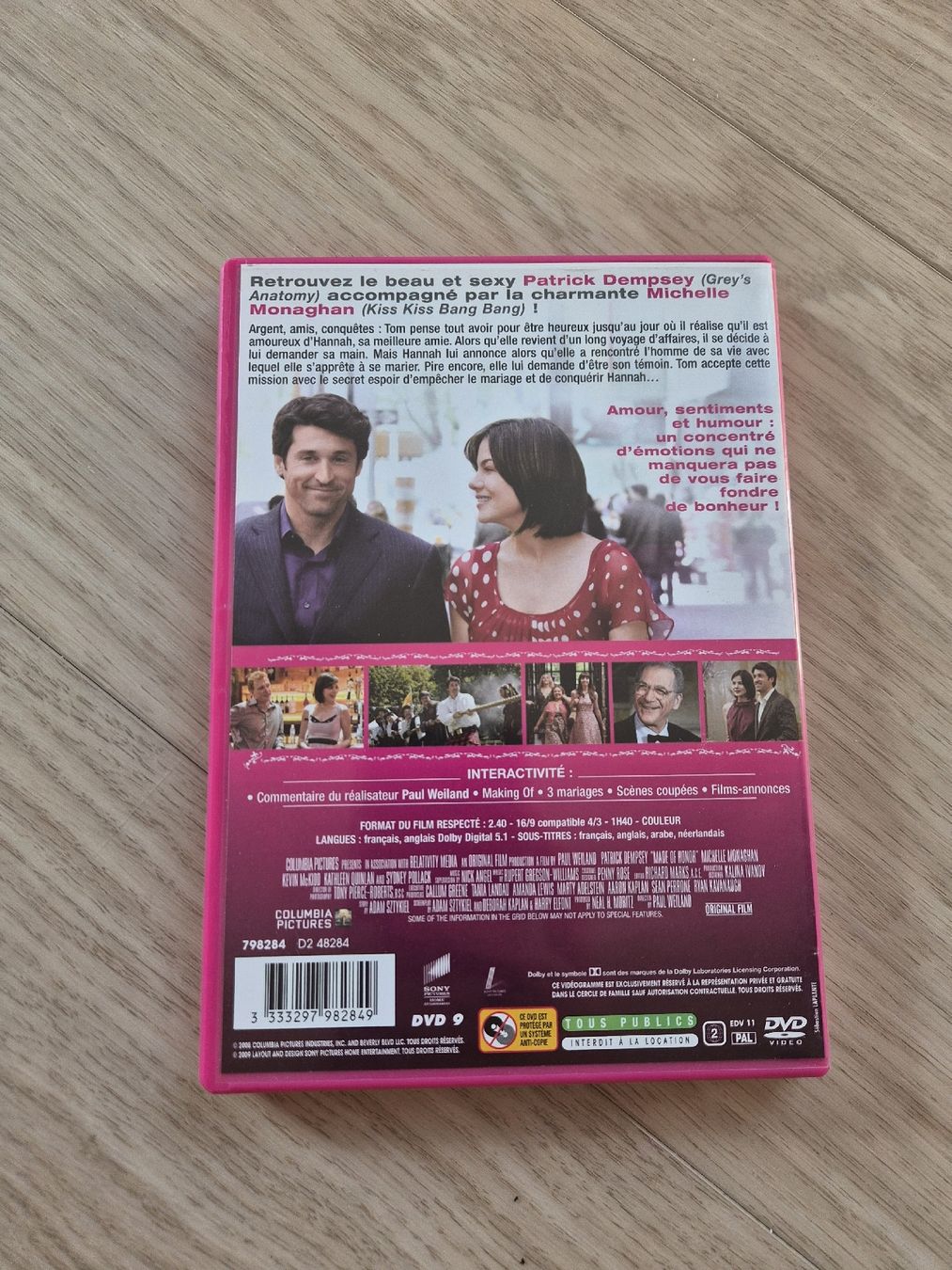 Tutti i DVDs: DVD Le Témoin Amoureux Patrick Dempsey  – Usato da La Joux FR venduto da car_ck96 2