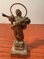 Antique Angel Statue with Halo - A Timeless Piece