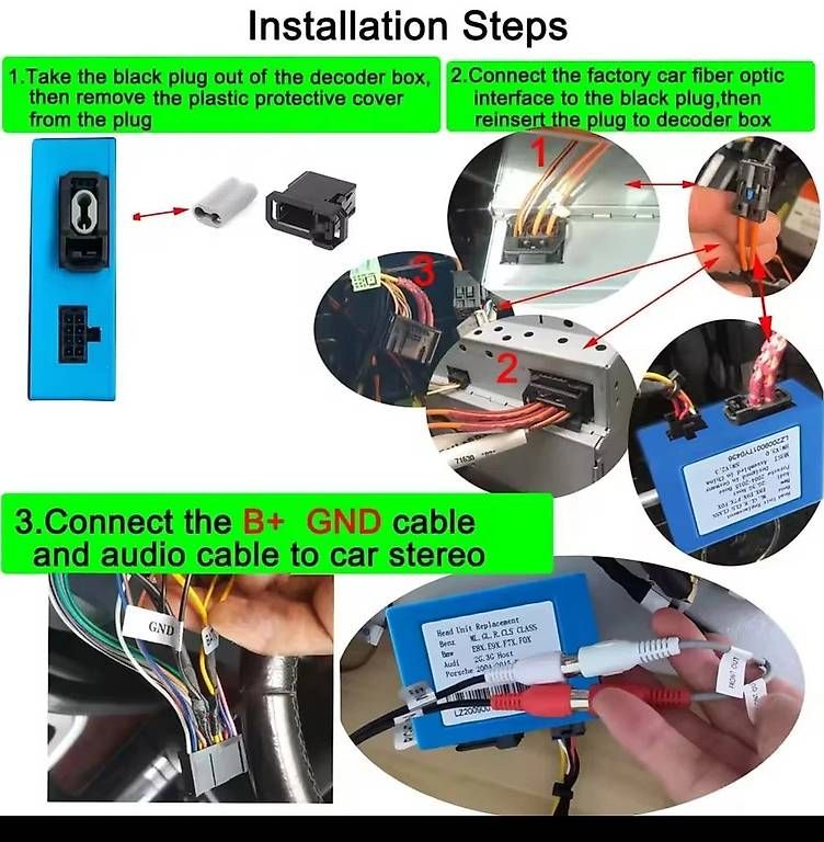 Laufwerke & Adapter: Decoderadapter Fiber Optic Sound System BENZ-PORSCHE – Gebraucht aus Wängi von Plt.design 4